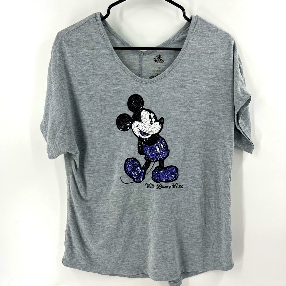 Disney Parks Mickey Mouse Sequence V- Neck Shirt